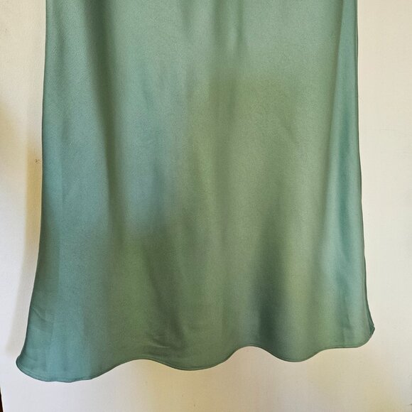 HOUSE of CB Alette Jade Satin  Strapless Maxi Dress Size XL - Picture 6 of 10